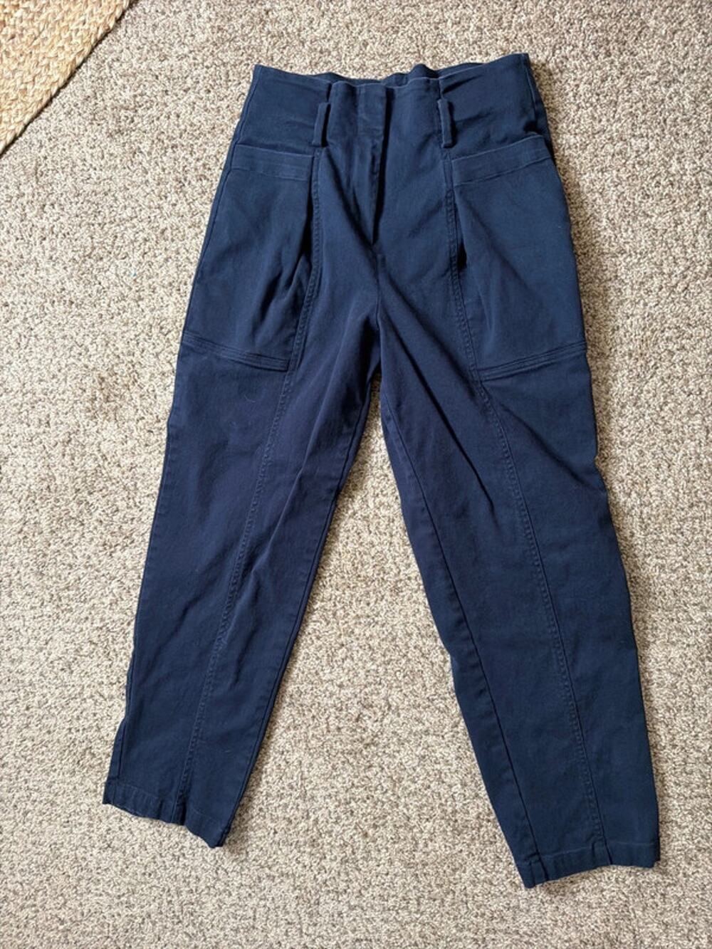 Banana republic, high-rise tapered pants, navy 6 2983